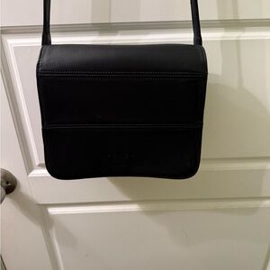Vintage Coach Dark Leather Shoulder Bag